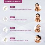 Buy Lotus Herbals Radiant Platinum Cellular Anti-Ageing Facial Kit 4 in 1 Pack | 37 x 4 g - Purplle