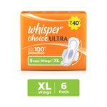 Buy Whisper Choice Ultra Sanitary 6 Pads Wings XL Size - Purplle