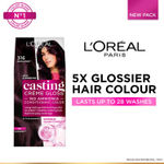 Buy L'Oreal Paris Casting Creme Gloss Hair Color With Glycolic Gloss Complex | Shade 316 - Burgundy | 60ml + 40ml + 60g - Purplle