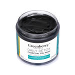 Buy Greenberry Organics Daily Detox Charcoal Massage Gel Mask With Tea Tree & Green Tea Extracts (100 g) - Purplle