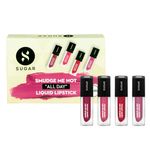Buy SUGAR Cosmetics Smudge Me Not ""All Day"" Liquid Lipstick Gift Box - Purplle