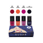 Buy SUGAR Cosmetics Tip Tac Toe ""Eclectic Electric"" Nail Lacquer Gift Box - Purplle