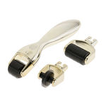 Buy Elmask 3 In 1 Golden 180(0.5Mm), 600(1.0Mm) & 1200(1.5Mm) Titanium Micro Needles Skin Care Dermaroller With Changeable Head - Purplle