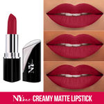 Buy NY Bae Creamy Matte Lipstick | Transfer Resistant | Highly Pigmented- Statue Of Link Ups 27 - Purplle