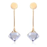 Buy Crunchy Fashion Multi Colored Drop Earrings - Purplle
