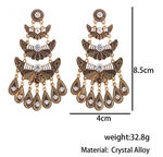 Buy Crunchy Fashion "The Tribal Muse" Antique Gold Dew Drop Earrings - Purplle