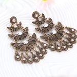 Buy Crunchy Fashion "The Tribal Muse" Antique Gold Dew Drop Earrings - Purplle