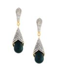 Buy Royal Bling Ad Green Drop Earrings - Purplle