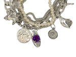 Buy Crunchy Fashion All Little Things Multilayer Bracelet - Purplle