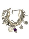 Buy Crunchy Fashion All Little Things Multilayer Bracelet - Purplle
