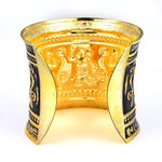 Buy Crunchy Fashion Antique Gold Engraved Cuff Bracelet - Purplle