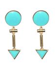 Buy Crunchy Fashion Aqua Cheering Decadic Earring - Purplle