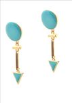Buy Crunchy Fashion Aqua Cheering Decadic Earring - Purplle