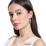 Buy Crunchy Fashion Arcelia Drop Earrings - Purplle