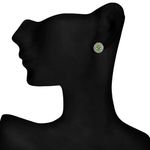 Buy Crunchy Fashion Austrain Crystal Shining Green Stud Bali Earring - Purplle