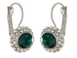 Buy Crunchy Fashion Austrain Crystal Green Stud Bali Earring - Purplle