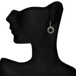 Buy Crunchy Fashion Austrain Crystal Green Stud Bali Earring - Purplle