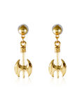 Buy Crunchy Fashion Babelicious Fishy Axe Earings - Purplle