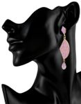 Buy Crunchy Fashion Baby Pink Mosaic Diva Danglers - Purplle