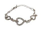Buy Crunchy Fashion Be My Valentine Silver Bracelet - Purplle