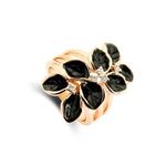 Buy Crunchy Fashion Black Beauty Studded Ring - Purplle