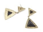 Buy Crunchy Fashion Black Geometric Blocks Earrings - Purplle