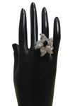 Buy Crunchy Fashion Black Pentas Cz Stones Ring - Purplle