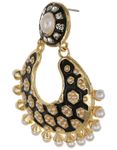 Buy Crunchy Fashion Black Tradtional Matka Earring - Purplle
