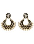 Buy Crunchy Fashion Black Tradtional Matka Earring - Purplle