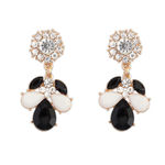 Buy Crunchy Fashion Bling Of Monochrome Drop Earrings - Purplle
