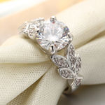 Buy Crunchy Fashion Blooming Aaa Cubic Zircon Ring - Purplle