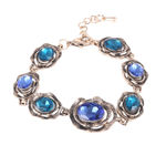 Buy Crunchy Fashion Blue Crystal Studded Bracelet - Purplle