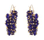Buy Royal Bling Blue Pearl Hoop Earrings - Purplle