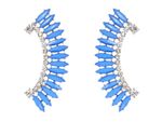 Buy Crunchy Fashion Blue Princess Cuff Earrings - Purplle
