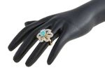Buy Crunchy Fashion Blue Rose Ad Stone Ring - Purplle