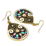 Buy Crunchy Fashion Boho Crystal & Beads Drop Earrings For Girls - Purplle
