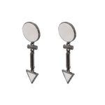 Buy Crunchy Fashion Bright Creamy Decadic Earrings - Purplle