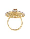 Buy Crunchy Fashion Brilliant Cut Cz Pink Stone Ring - Purplle