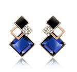 Buy Crunchy Fashion Bunch Of Shining Square Earrings - Purplle