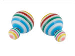 Buy Crunchy Fashion Candy Pom Pom Stud - Purplle