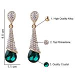 Buy Crunchy Fashion Green Drop Earring - Purplle
