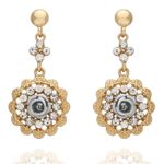 Buy Crunchy Fashion Gold Plated Dangler Earrings - Purplle