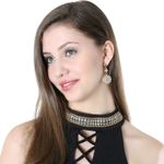 Buy Crunchy Fashion Gold Plated Dangler Earrings - Purplle