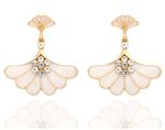 Buy Crunchy Fashion White Crystal Drop Earrings - Purplle