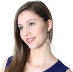 Buy Crunchy Fashion Gold Plated White Flower Stylish Drop Earrings - Purplle