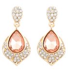 Buy Crunchy Fashion Black Drop Earrings - Purplle