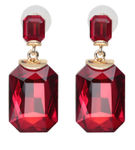 Buy Crunchy Fashion Red Gold Plated Dangle & Drop Earrings - Purplle