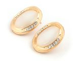 Buy Crunchy Fashion Golden Plated Opal Stud Earrings - Purplle