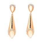 Buy Crunchy Fashion Pink Metal Dangle & Drop Earrings - Purplle