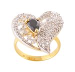 Buy Crunchy Fashion Square Cz Ring - Purplle
